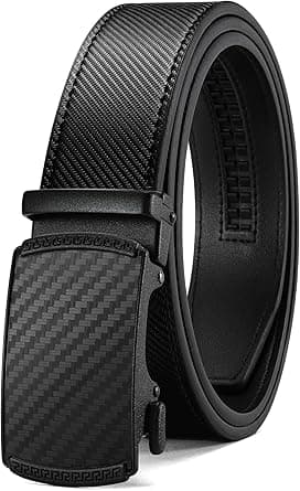 CHAOREN Belts for Men - Mens Belt Leather 1 3/8" for Jeans - Micro Adjustable Ratchet Belt Fit Everywhere - Amazon.ae Price Tracker