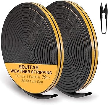 78Ft Weather Stripping for Doors and Windows, Insulation Tape, Sealing Gaskets Windproof Sealing Strips, Insulating Cold, Heat, Dust, Noise and Insect - Amazon.ae Price Tracker