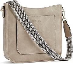 BOSTANTEN Crossbody Bags for Women Trendy Vegan Leather Hobo Handbags Fashion Shoulder Bags Purse with Adjustable Guitar Strap - Amazon.ae Price Tracker