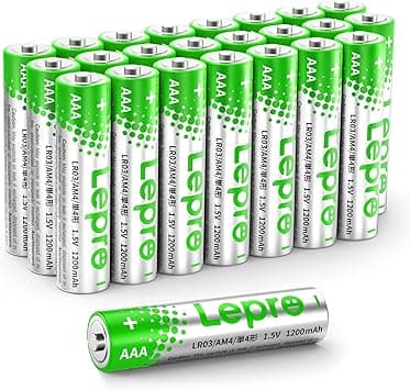 Lepro AAA Alkaline Batteries 24 Pack, 1200mAh Triple A Battery with Anti-Leakage Technology, High Capacity, Long Lasting Power, 1.5 Volt LR03 MN2400 AAA Battery Pack for Clocks Remotes Mouse Torch - Amazon.ae Price Tracker