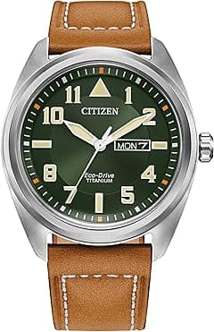 Citizen Men's Sport Casual Garrison 3-Hand Day/Date Eco-Drive Watch, Arabic Markers, Super Titanium®, Sapphire Crystal, Field Watch - Amazon.ae Price Tracker
