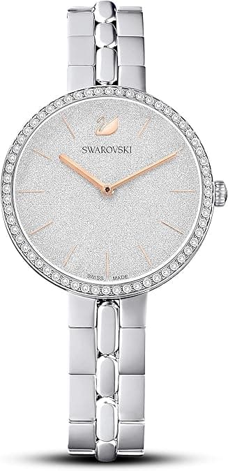 Swarovski Women's Cosmopolitan Watch, White Swarovski Crystals with Gold-Tone Plated PVD and Stainless Steel with a Metal Strap - Amazon.ae Price Tracker