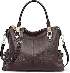 Kattee Women Genuine Leather Purses and Handbags Satchel Tote Shoulder Bag - Amazon.ae Price Tracker