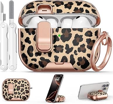 Headphone Case for AirPods Pro 3, with Secure Lock and Phone Stand, Protective Case for 3rd Generation AirPods Pro, includes Keychain and Cleaning Set - Amazon.ae Price Tracker