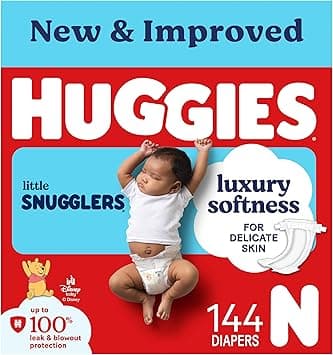 Huggies Newborn Diapers, Little Snugglers Newborn Diapers, Size Newborn (up to 10 lbs), 144 Count - Amazon.ae Price Tracker