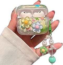 for Airpod Pro 3 Case 2025 Cute Aesthetic 3D Flower with Keychain Clear TPU Protective Cover Compatible with AirPods Pro 3rd Generation Case for Girls Women (Floral Blue Yellow) - Amazon.ae Price Tracker