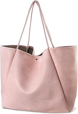 HOXIS Oversize Vegan Leather Tote Women Weekender Bag Shopper Handbag Travel Purse - Amazon.ae Price Tracker