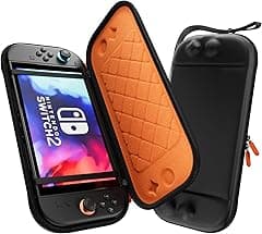 ProCase Ultra Slim Carrying Case for Nintendo Switch 2 2025, Protective Hard Shell Travel Case Organizer Bag -Orange Black - Amazon.ae Price Tracker