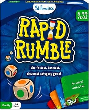 Skillmatics Rapid Rumble - Fast-Paced Board Game for Kids, Teens & Adults, Fun for Family Game Night & Educational Toy, Quick-Thinking Card Game, Gift for Ages 6, 7, 8, 9 & Up - Amazon.ae Price Tracker