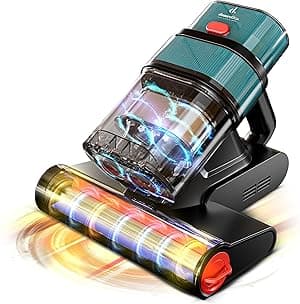 DOMESTICA Dustro Pro Handheld Mites Vacuum Cleaner for Bed | Dust Vacuum Cleaner for Sofa 16KPA Suction | Vacuums for Mattresses Home with Digital Display, UV-C, 45000Rpm & 60°C (Green) - Amazon.ae Price Tracker