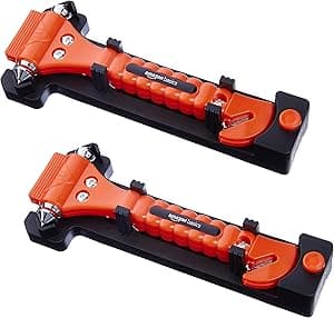 Amazon Basics Emergency Seat Belt Cutter and Window Hammer - 2-Pack - Amazon.ae Price Tracker
