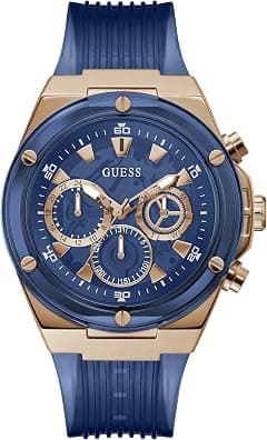 GUESS Men's Stainless Steel Analog Watch - Amazon.ae Price Tracker
