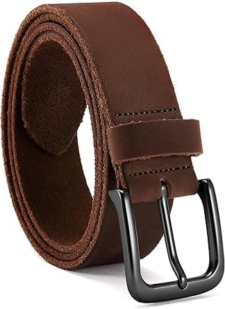 CHAOREN Leather Belt for Men, 38mm Mens Belts Casual, Handmade Full Grain Leather Belt for Jeans - Amazon.ae Price Tracker