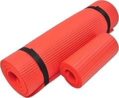 Everyday Essentials 1/2-Inch Extra Thick High Density Anti-Tear Exercise Yoga Mat with Knee Pad and Carrying Strap - Amazon.ae Price Tracker