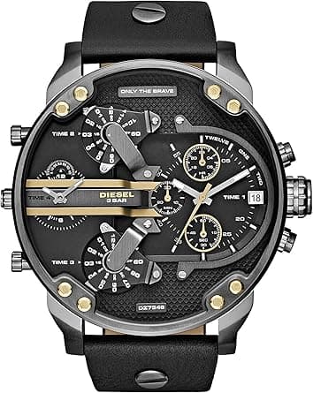 Diesel Mr. Daddy 2.0 Men's Dial Stainless Steel Band Watch - Analog Display, Japanese Quartz Movement - Amazon.ae Price Tracker