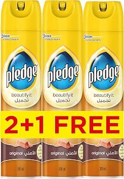 Pledge Beautify It Furniture Polish Spray, Original Scent, 3 x 300ml - Amazon.ae Price Tracker