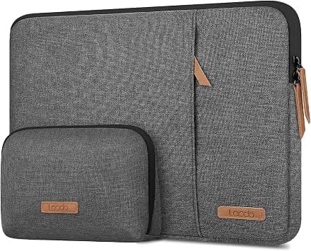 Lacdo 360° Protective Laptop Sleeve Case for 13 inch MacBook Air M5 A3449 (2026), M4 A3240 2025, M3 A3113, M2 A2681, M1 A2337, 13 inch MacBook Neo A18 Pro A3404 (2026), with Accessory Bag, Dark Gray - Amazon.ae Price Tracker