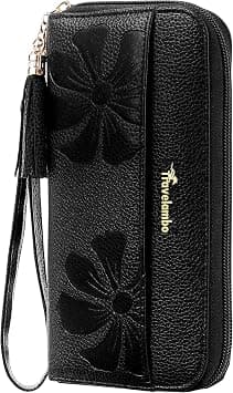 Travelambo Womens Wallet Tassel Bifold Ladies Cluth Wristlet Wrist strap Long Purse, A01 Black, Casual - Amazon.ae Price Tracker