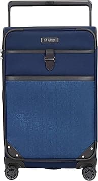M&A Dual Opening Wide Trolley Hardside Luggage, Navy Blue, Checked-Large 28-Inch - Amazon.ae Price Tracker