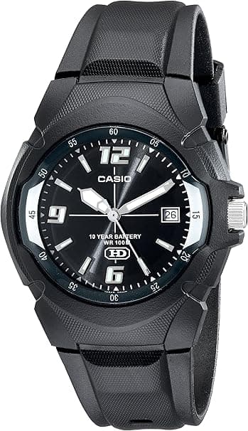 Casio MW600F Series | Men’s Analog Watch | 100 Meter Water Resistance | Date Display | 3 Hands (Hour, Minute, Second) | Resin Case & Band | Resin/Spherical Glass | 10 Year Battery - Amazon.ae Price Tracker
