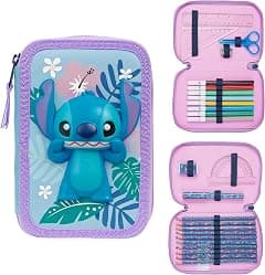 Disney Stitch Pencil Case with Stationery for Girls Frozen Filled Pencil Case School Supplies Colouring Pencils Coloured Markers Stitch Gifts for Girls - Amazon.ae Price Tracker