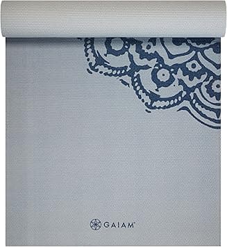 Gaiam Yoga Mat - Premium 6mm Print Extra Thick Non Slip Exercise & Fitness Mat for All Types of Yoga, Pilates & Floor Workouts (68"L x 24"W x 6mm Thick) - Amazon.ae Price Tracker