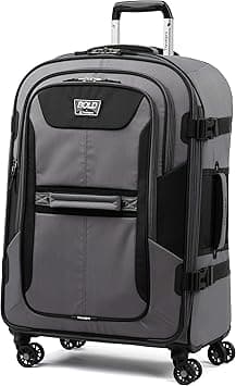 Travelpro Bold 26” Expandable Checked Luggage Spinner, Lightweight, Rugged, Gray/Black, One Size, BoldTM 26" Expandable Checked Luggage Spinner, Lightweight, Rugged - Amazon.ae Price Tracker