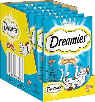 Dreamies Cat Treats Salmon Flavored - 60g Pack Of 6 - Amazon.ae Price Tracker