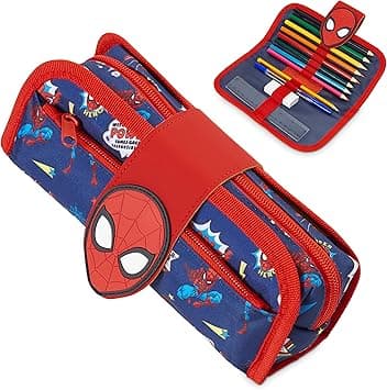 Marvel Boys Pencil Case Spiderman Pencil Cases for Kids with Stationery - Amazon.ae Price Tracker