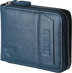 Admetus Men's Genuine Leather Short Zip-Around Bifold Wallet - Amazon.ae Price Tracker