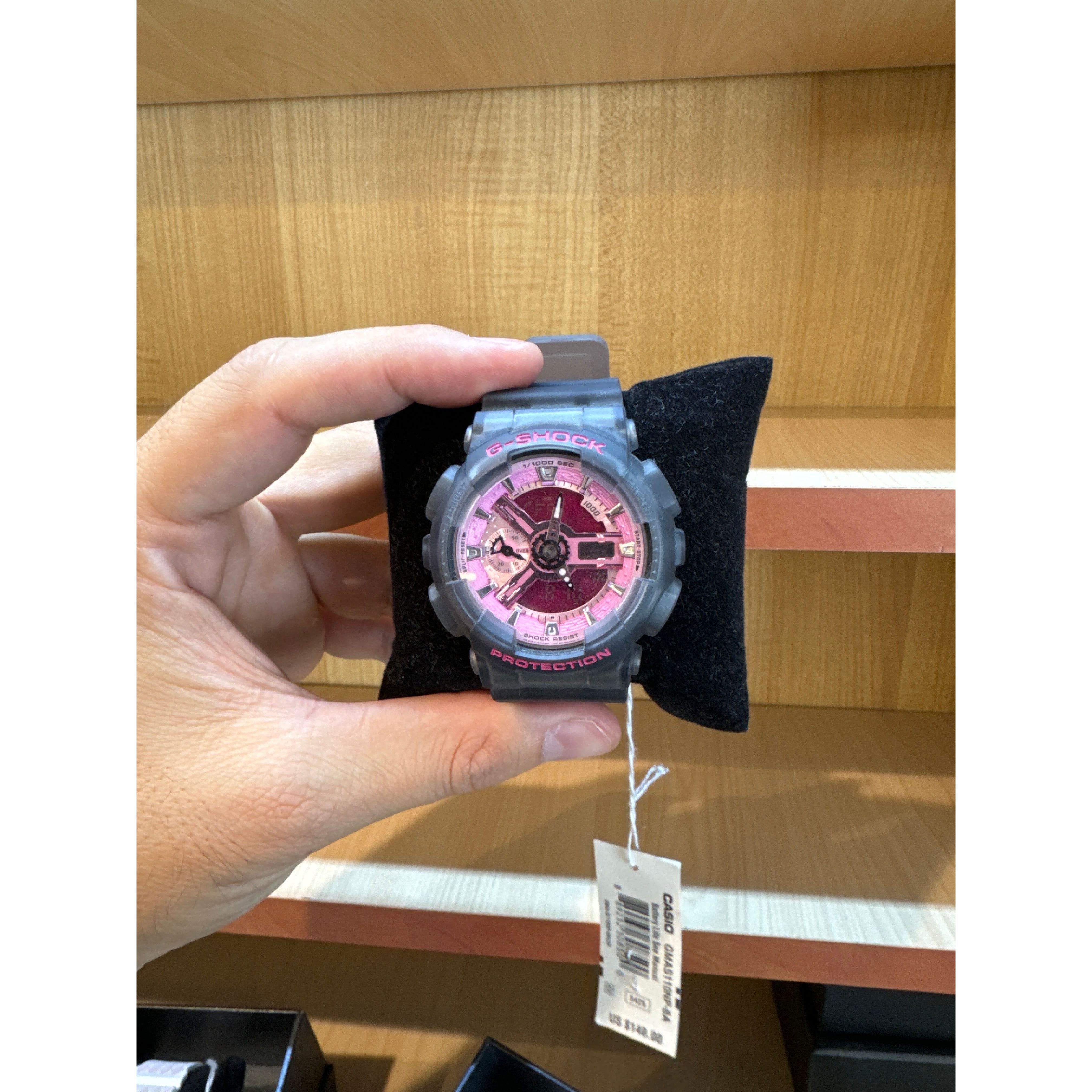 Casio G Shock Watch GMAS110 Black pink without box Brandat Outlet