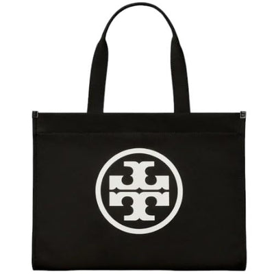 Tory Burch: Ella Tote, Black/Dark Fawn