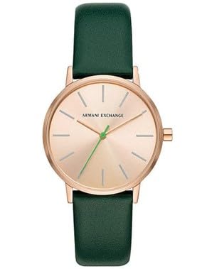 ARMANI EXCHANGE AX5577I Quartz Analog Wrist Watch for Women, 36 mm Case Diameter, Rose Gold