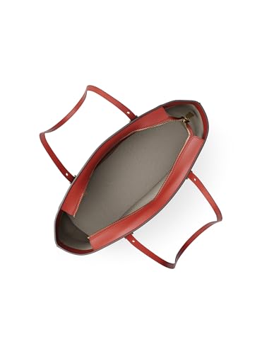 Michael Kors Quinn Medium Tote, Gold-Tone Hardware/Pebble Leather/Crimson