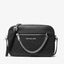 Michael Jet Set Large Logo Crossbody Bag (Black)