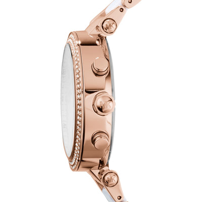 Michael Kors Women's Watch - Parker Rose Gold and white 39mm (MK5774)