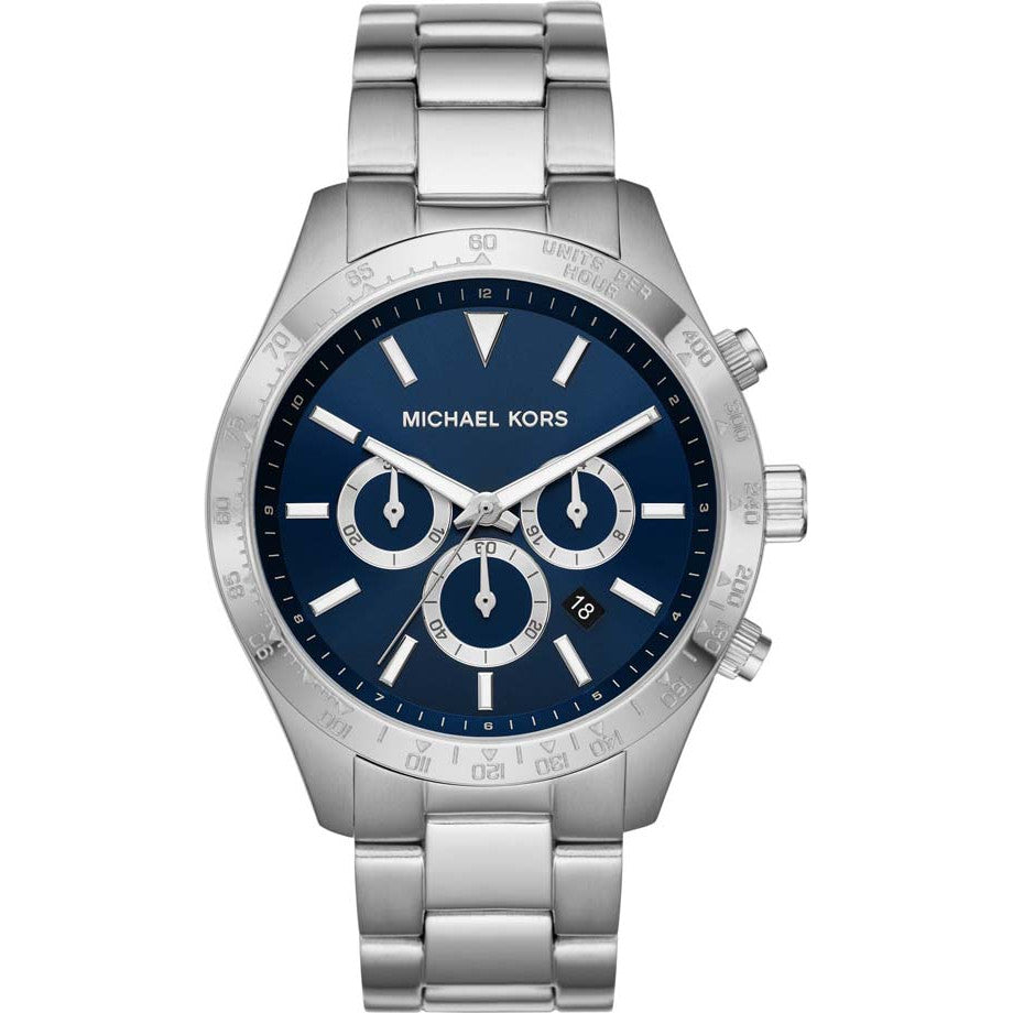 Michael Kors Watch Layton Chronograph 45mm Blue (MK8781)