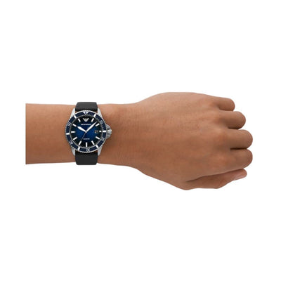 Emporio Armani Men's Dive-Inspired Sports Watch with Stainless Steel, Ceramic, or Silicone Band