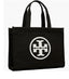 Tory Burch: Ella Tote, Black/Dark Fawn