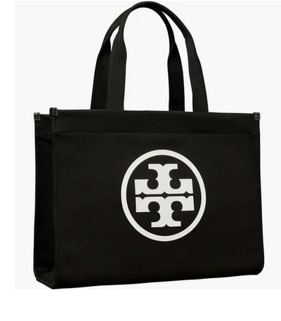 Tory Burch: Ella Tote, Black/Dark Fawn