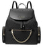 Michael Kors Jet Set Large Signature PVC Chain Backpack Flap Book Bag