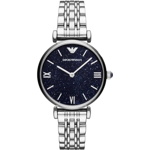 Emporio Armani Womens Quartz Watch, Analog Display And Stainless Steel Strap Ar11091