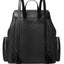 Michael Kors Jet Set Large Signature PVC Chain Backpack Flap Book Bag