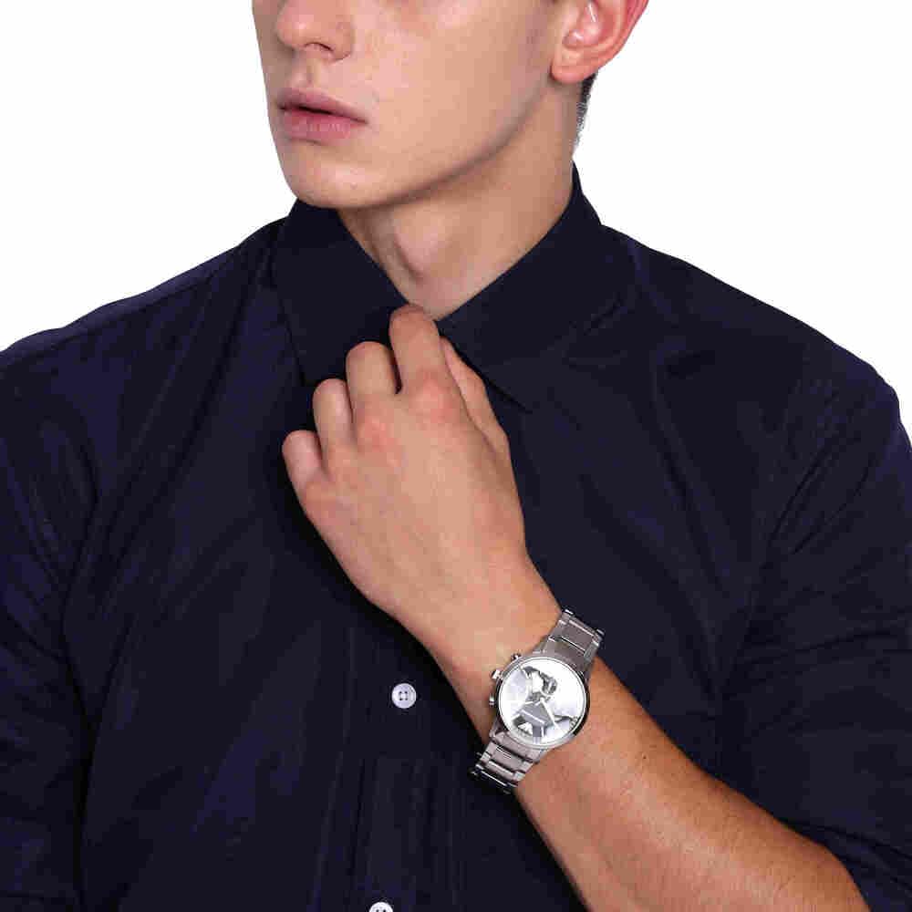 Emporio Armani multifunction stainless steel watch, 43mm case size