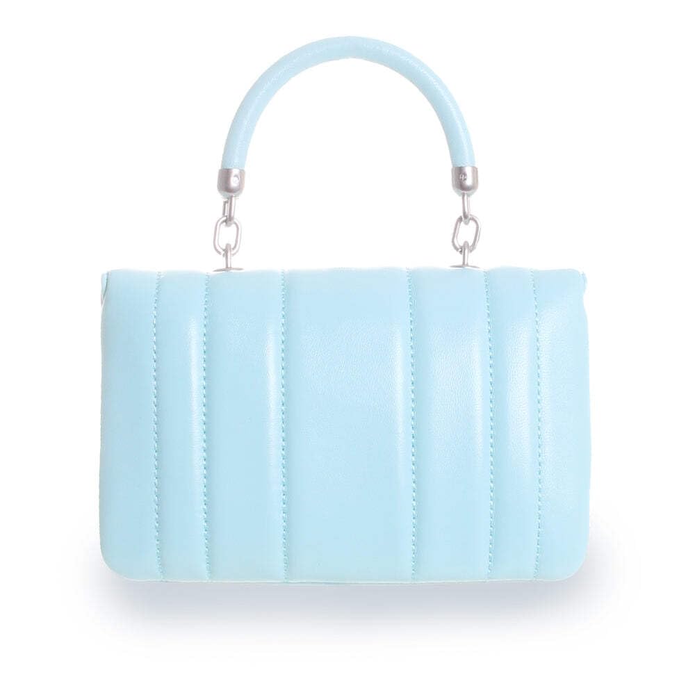 Tory Burch Kira Top Handle Mini Bag, Light Celeste