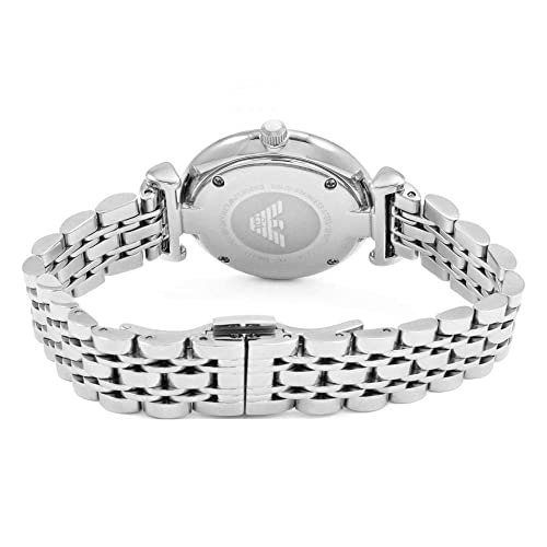 Emporio Armani Womens Quartz Watch, Analog Display And Stainless Steel Strap Ar11091