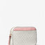 Michael Kors Jet Set Logo Crossbody Handbag (Blush/Vanilla)