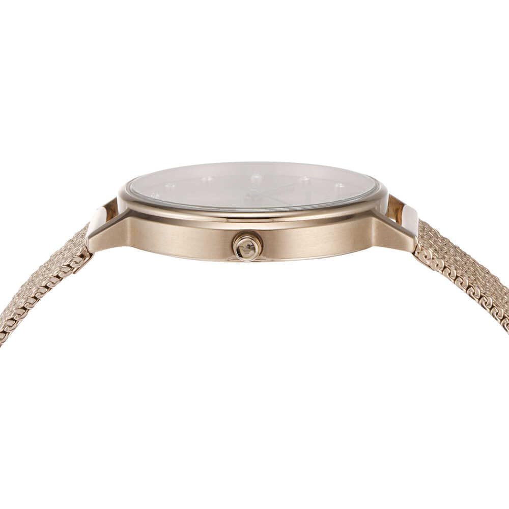 Emporio Armani Womens Quartz Watch, Analog Display And Stainless Steel Strap AR11129