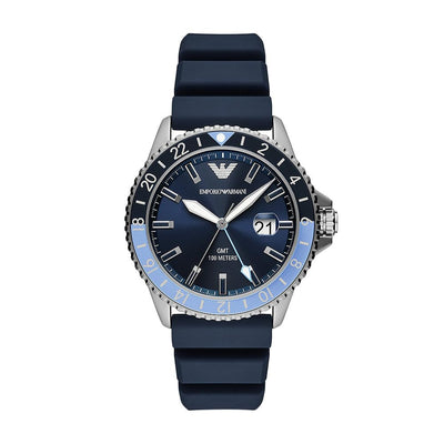 Emporio Armani Watch for Men, Quartz Movement and 42mm Case Size with Stainless Steel, Leather or Silicone Strap