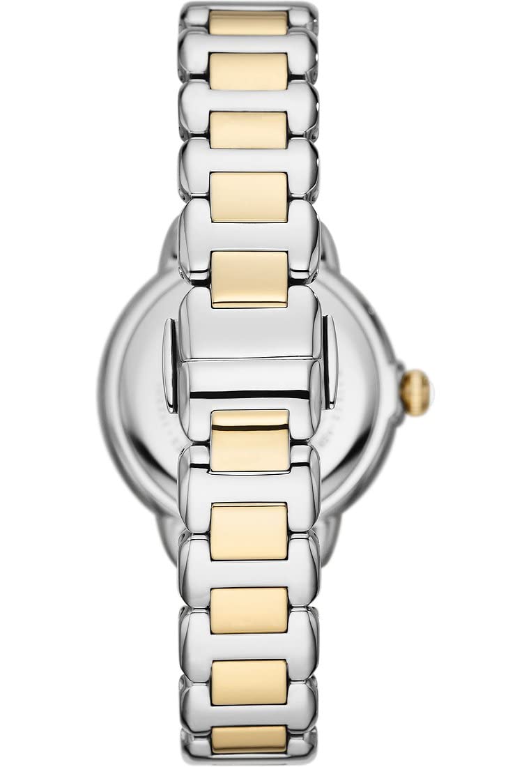 Emporio Armani Watch for Women, Three Hand Quartz Movement and 32mm Case Size with Stainless Steel, Leather or Silicone Strap